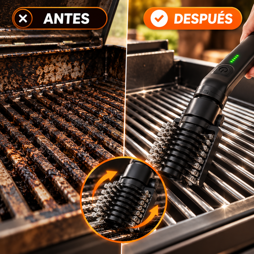 Cepillo Eléctrico para Parrilla – Limpia tu asador en minutos
